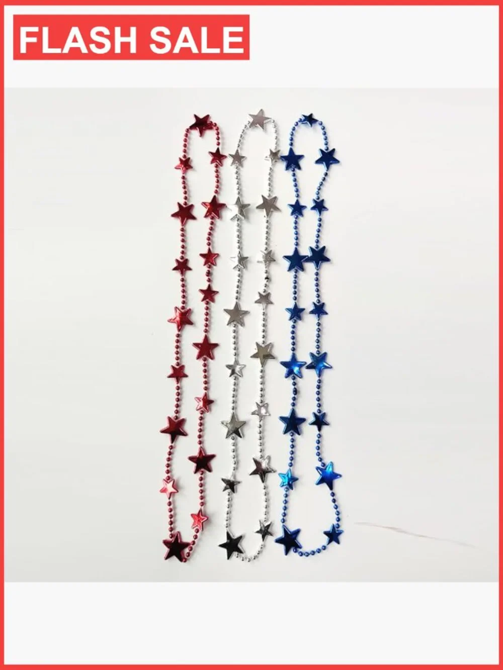 21-Piece Star Bead Necklace Set Party Favors